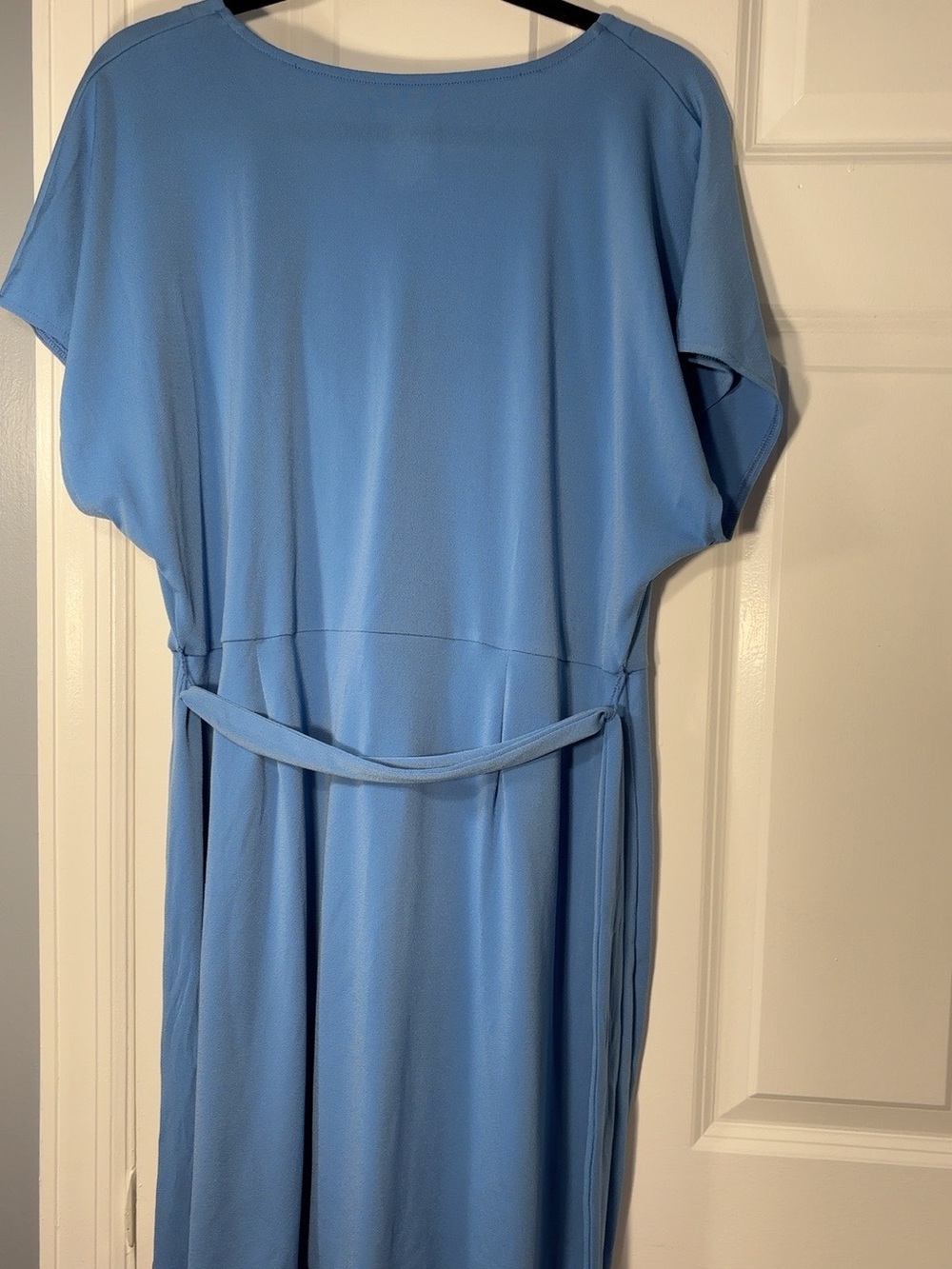 Nine West Blue Wrap Style Tie-Waist Dress – XXL - Picture 7 of 8